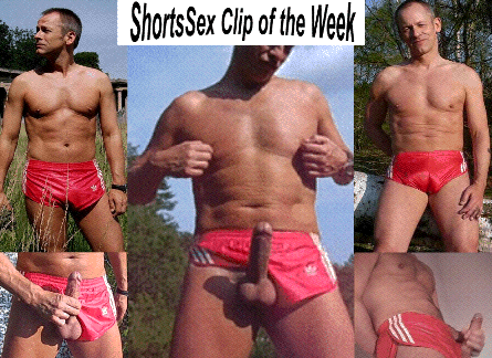 Video 94 : Carl’s red Racer Shorts Wank in the Woods